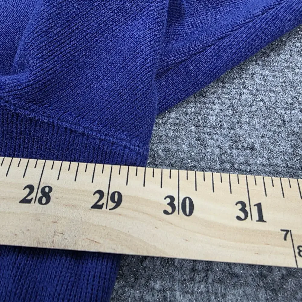 Polo Ralph Lauren Sweater Mens XXL Blue 1/4 Zip Pullover Red Pony Knit Preppy - Picture 6 of 16